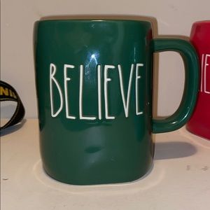 Rae Dunn Believe Mug - Green